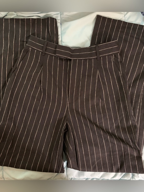 Banana Republic Pants - Banana Republic Black Pinstripe Flat Front Shorts